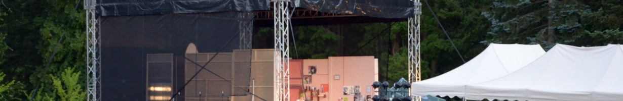 Spektakl „Szalone Nożyczki” na scenie w Arboretum Wirty - Agencja eventowa Gdańsk